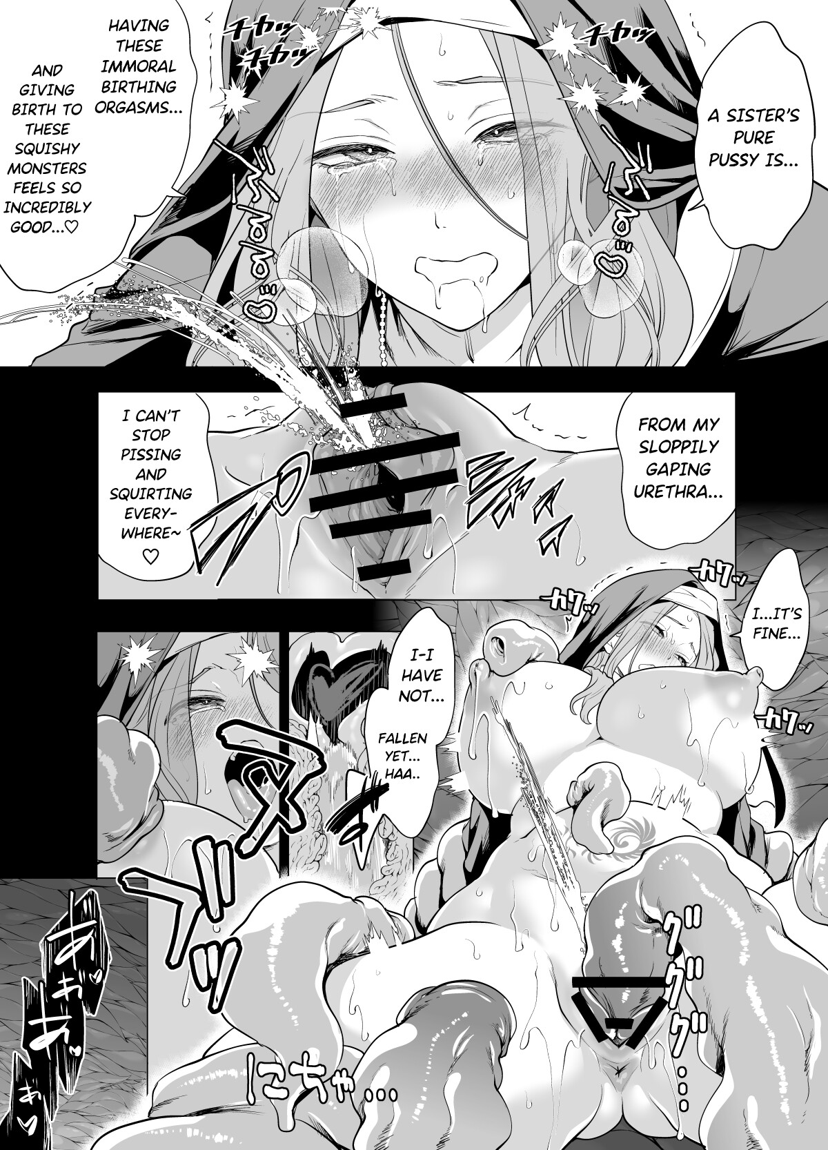 Hentai Manga Comic-Defeated by Tentacles - The Holy Maiden's Tragic End-Read-42